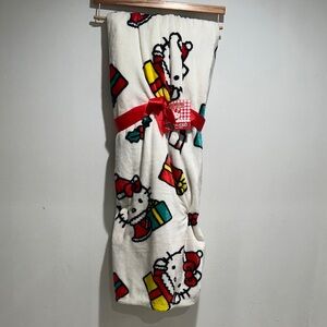 Hello Kitty Fleece Blanket with Red Bow